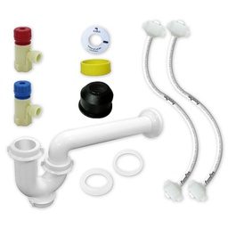 [3107] Kit De Instalacion Para Lavabo y Fregadero Con Cespol-FAcil, FF Polimax 1/2&quot; x 45 cms. (3107)