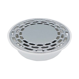 [9688] Coladera Redonda Para Tubo PVC Rejilla Cromada #4 (9688)