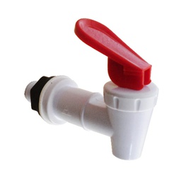 [2916] Llave Para Dispensador de Agua Macho 5/8&quot; PALANCA ROJA 2916
