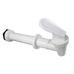 [2920] Llave Para Dispensador de Agua Macho Larga 3/4"  7cm. Blanca  (2920)