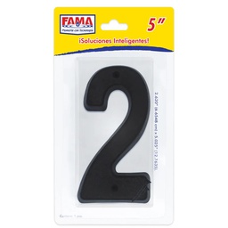 [2212] Numero Para Exterior  &quot;2&quot;  en Blister  (2212)