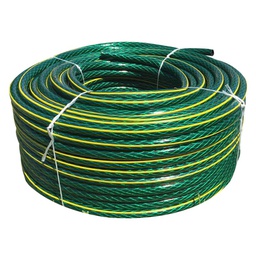 [2650] Manguera Para Jardin Tramada y Refuerzo Amarillo Rollo 13mm. - 1/2&quot; X 100Mts.  (2650)