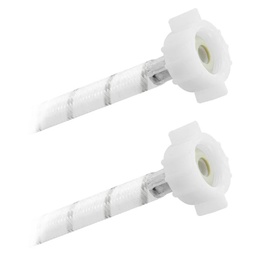 [3953] FamaFlex Poli-Acetal Para Sanitario 7/8&quot; AM x 7/8&quot; AM x 35cm.-14&quot;   (3953)