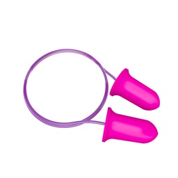 [EKHO-32PINK] TAPON AUDITIVO ECOFIRENDLY DE 32 DB FIUSHA C/CORDON MORADO, CAJA CON 1,000 PRS.
