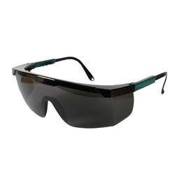 [ECO-1380G] LENTE NYLON CEJA NEGRA MICA GRIS.