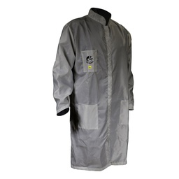[ECO-5000GRCH] BATA ANTIESTATICA ECOFRIENDLY GRIS TALLA CHICA.