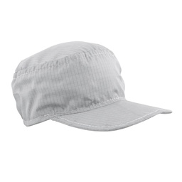 [ECO-7030BL] GORRA ANTIESTATICA ECOFRIENDLY CON VISERA COLOR BLANCA