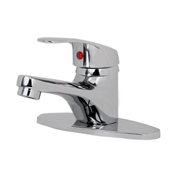 [23MQ] MEZCLADORA MONOMANDO P/LAV.4&quot; C/CUB. A.CROMO