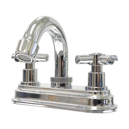 [24MR] MEZCLADORA PARA LAVABO DE 4&quot; MANERAL MINIMALISTA AC. CROMO