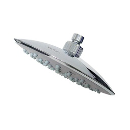 [44GA] 8&quot; REGADERA REDONDA PLAS.CROMO ANTISARRO S/BRAZO Y CHAPETON