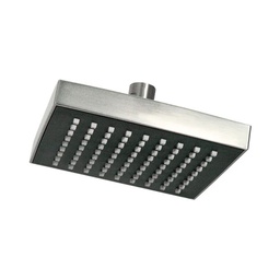 [44GSS] REGADERA GRECIA SATINADA 6&quot; X 6&quot; S/BRAZO S/CHAP.
