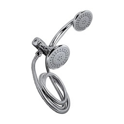 [44TC] REGADERA CALI TELEFONO 3 1/2" DIAM.C/5 FUNC.ACA/CROMO