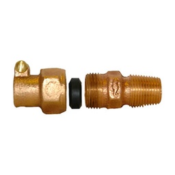 [81LTA 13X19] NUDO INSER. 1/2 X 3/4 P/TUBO POLIET.C/TCA.ABRAZADERA