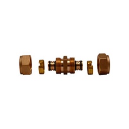 [81UAL 13] COPLE UNION DE LATON P/TUB DE PLAST C/A ALUM 1/2&quot;