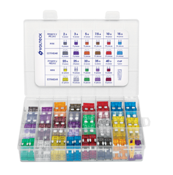 [48302] Juego de fusibles automotrices estándar y mini, 300 pz