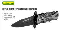 [9560] Navaja monte pavonada cruz automática