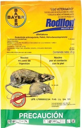 [VBY - 0026] VENENO PARA RATA/RATON RODILON PELLETS 25 GRS BAYUR055
