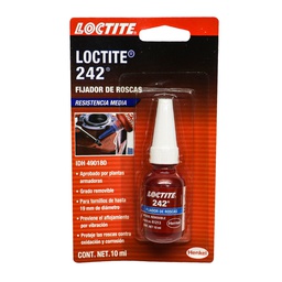 [LT-490180] LOCTITE® 242™ FIJADOR DE ROSCAS RESISTENCIA REMOVIBLE 10 ml