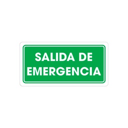 [TS-0015] SEÑALAMIENTO SALIDA EMERGENCIA 15 X 30CM