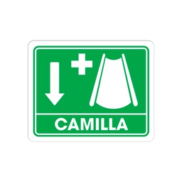 [TS-0040] SEÑALAMIENTO CAMILLA 25 X 35CM