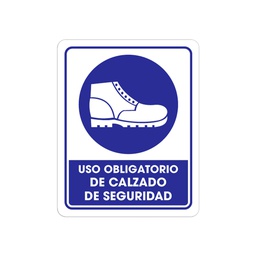 [TS-0055] SEÑALAMIENTO USO ZAPATOS DE SEGURIDAD 25 X 35CM