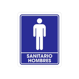 [TS-0070] SEÑALAMIENTO SANITARIO HOMBRES 25 X 35CM