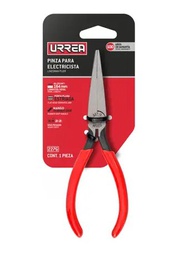 [Pinza para electricista con mango rubber grip de 6-5/8" punta plana Urrea] 227G