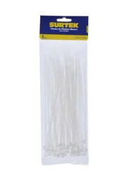 [Cinchos plásticos 203 x 3.6 mm, tensión 18 kg de 50 piezas, color natural Surtek] 114208