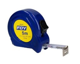 [Flexómetro con carcasa de plástico azul 5 m x 3/4" Foy] 142121