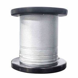 [B-003] CABLE DE ACERO C/FORRO PLASTICO 7X7 3/32&quot;-1/8&quot; ROLLO 100MTS