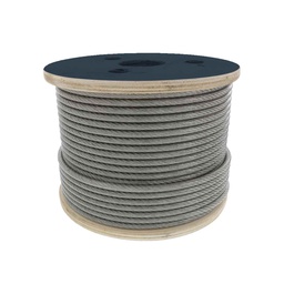 [B-530] CABLE DE ACERO ALMA DE ACERO IWRC 19X7 3/8&quot; ROLLO 1500M