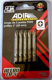 [10611 ADIR] JGO 5 PUNTAS 2" (50 MM) PH# 2