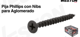 [PIJA-9999] Pija Phillips con Nibs para Aglomerado #10 X 2 1/2"