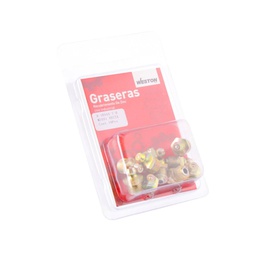 [A-16544-7-B] GRASERA M10 X 1  RECTA BLISTER DE 10 PIEZAS