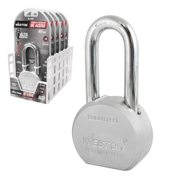 [BL-0330] CANDADO REDONDO ACERO GANCHO BORO ALTA SEG. 65MM G. LARGO C/3 LLAVES (EMP. C/6 PZAS - PRECIO X PZA)