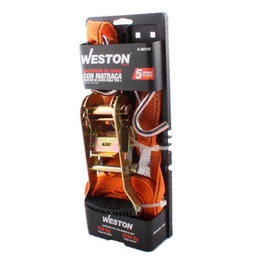 [C-00722] SUJETADORES CON MATRACA 1-1/2" X 5M