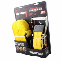 [C-00724] SUJETADORES CON MATRACA 2" X 9M