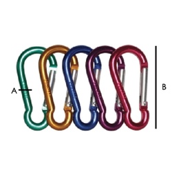 [C-00915] GANCHO RAPIDO ALUMINIO TIPO PERA 6MMX60MM (PRECIO X PIEZA - EMPAQUE GRANEL)