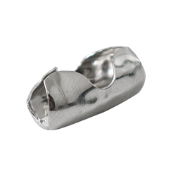 [D-610] CONECTOR D/CADENA BOLA COBRE NIQU. #6 3.2MM (PRECIO X PZA - BOLSA C/100PZAS)