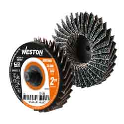 [MF-13003] MINI DISCO LAMINADO D/CAMBIO RAPIDO 2" TIPO R ZIRCONIA G080 (Precio x Pieza – Bolsa c/20 pzs)