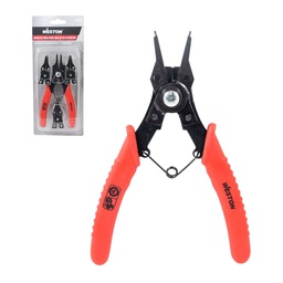 [PN-0155] JUEGO DE PINZAS PARA ANILLOS 4 CABEZAS INTERCAMBIABLES (CAJA C/6 JGOS - PRECIO X JGO)