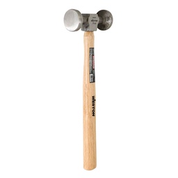 [PN-0470] MARTILLO PULIDO HOJALATERO PUNTA PLANA MANGO 13" DE MADERA DURA 11 OZ